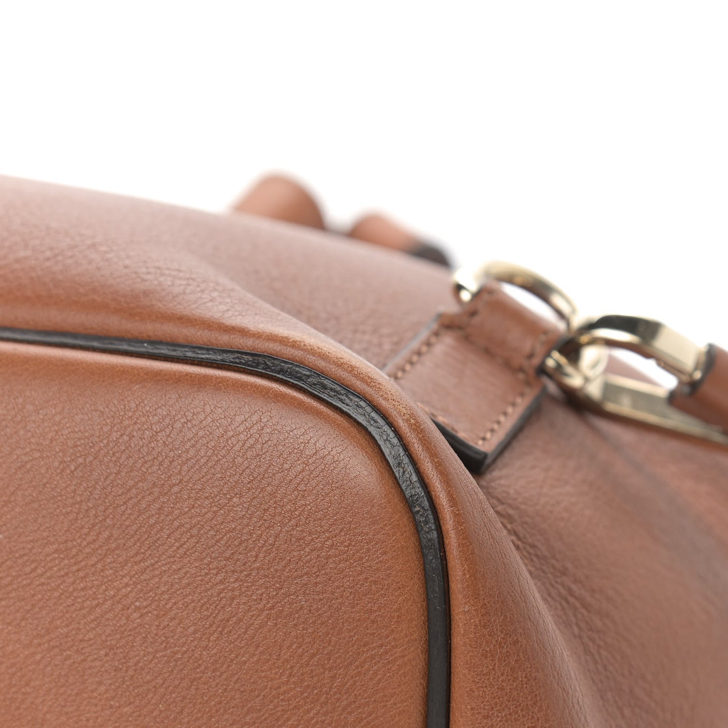 Suede Calfskin Medium Faye Backpack Tan
