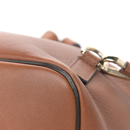 Chloe Suede Calfskin Medium Faye Backpack Tan 12 of 13