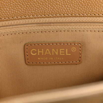 Chanel Caviar Quilted Grand Shopping Tote GST Dark Beige 7 of 16