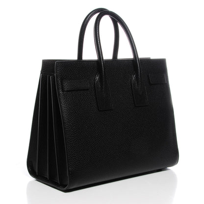 Saint Laurent Grained Calfskin Small Sac De Jour Black 3 of 7