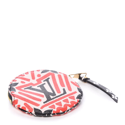 Louis Vuitton Monogram Giant Crafty Round Coin Purse Creme Rouge 4 of 10