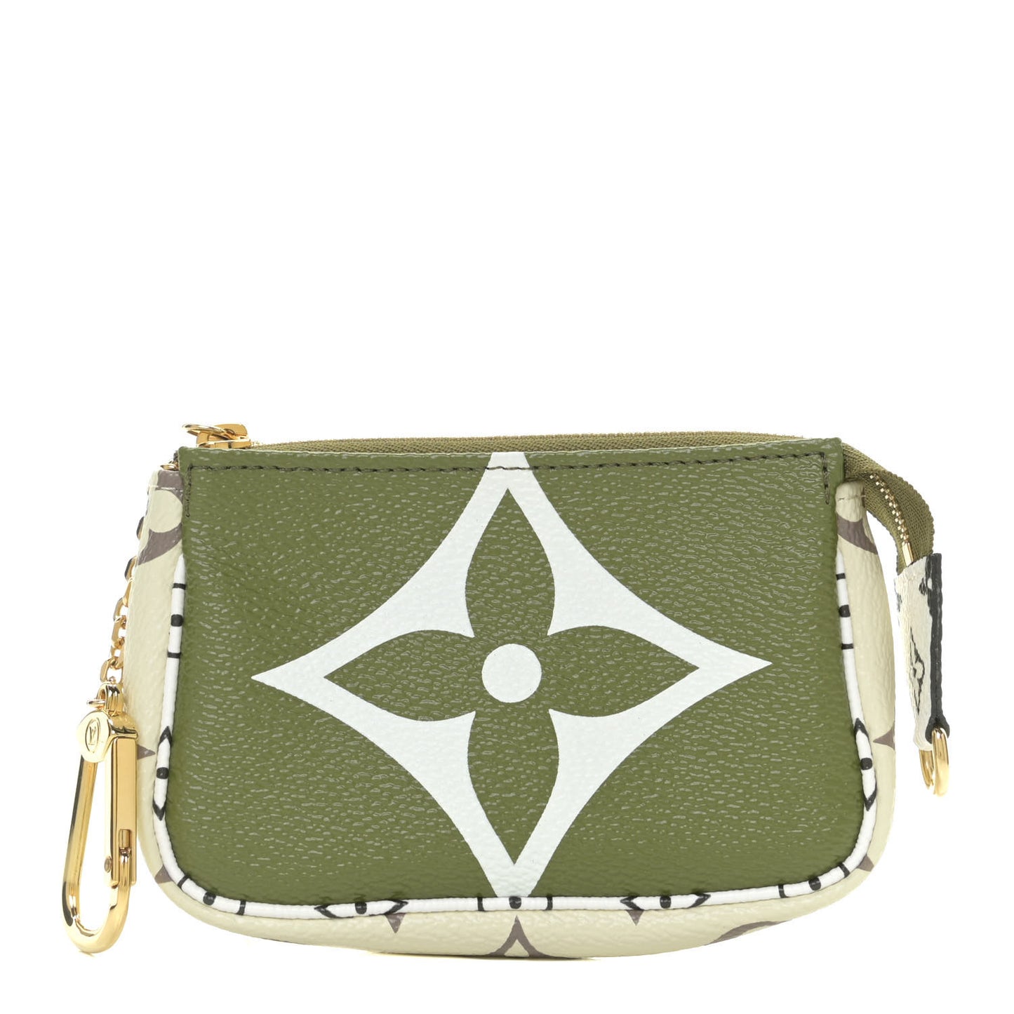 Monogram Giant Micro Pochette Accessories Kaki White