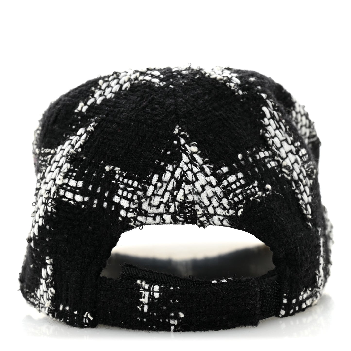 Tweed Cap Hat L  Black White