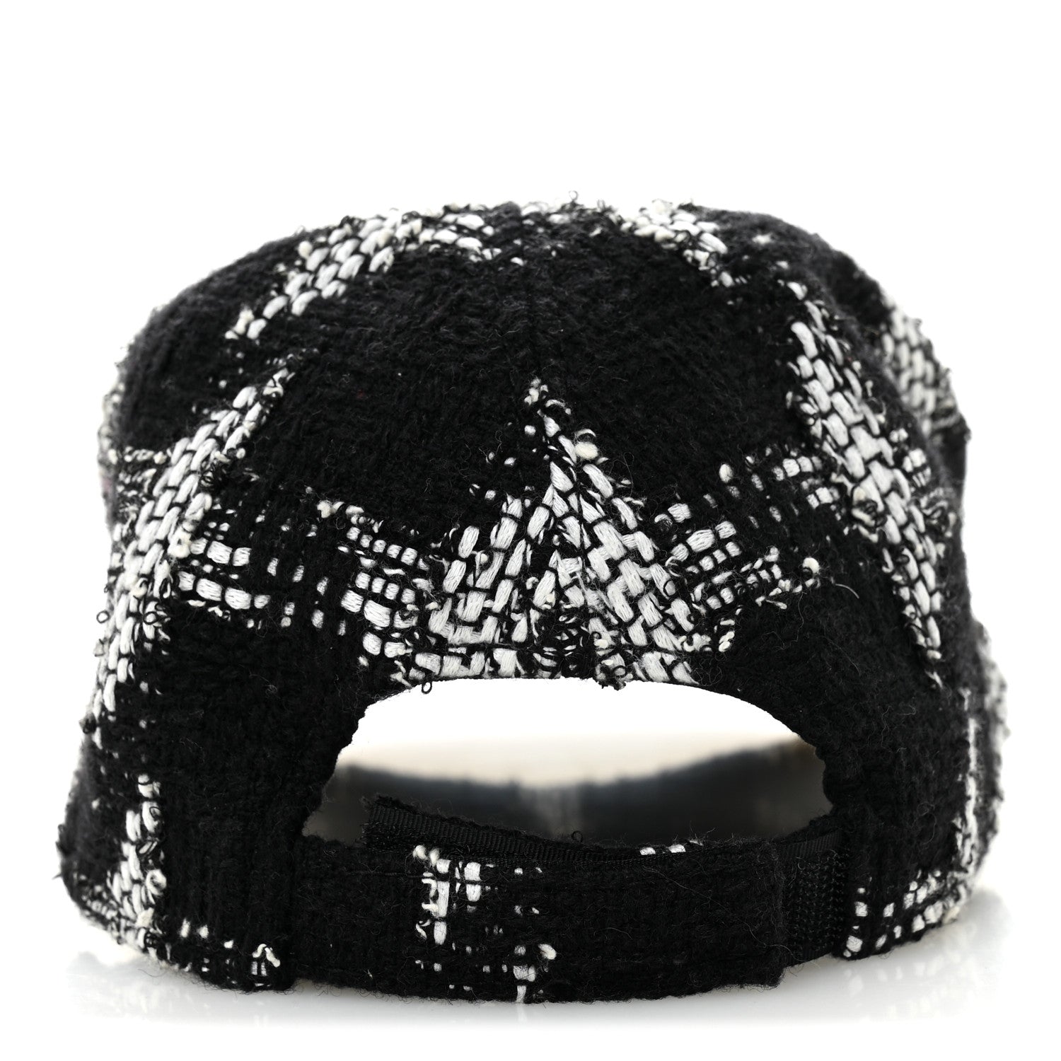 Chanel Tweed Cap Hat L  Black White 5 of 8