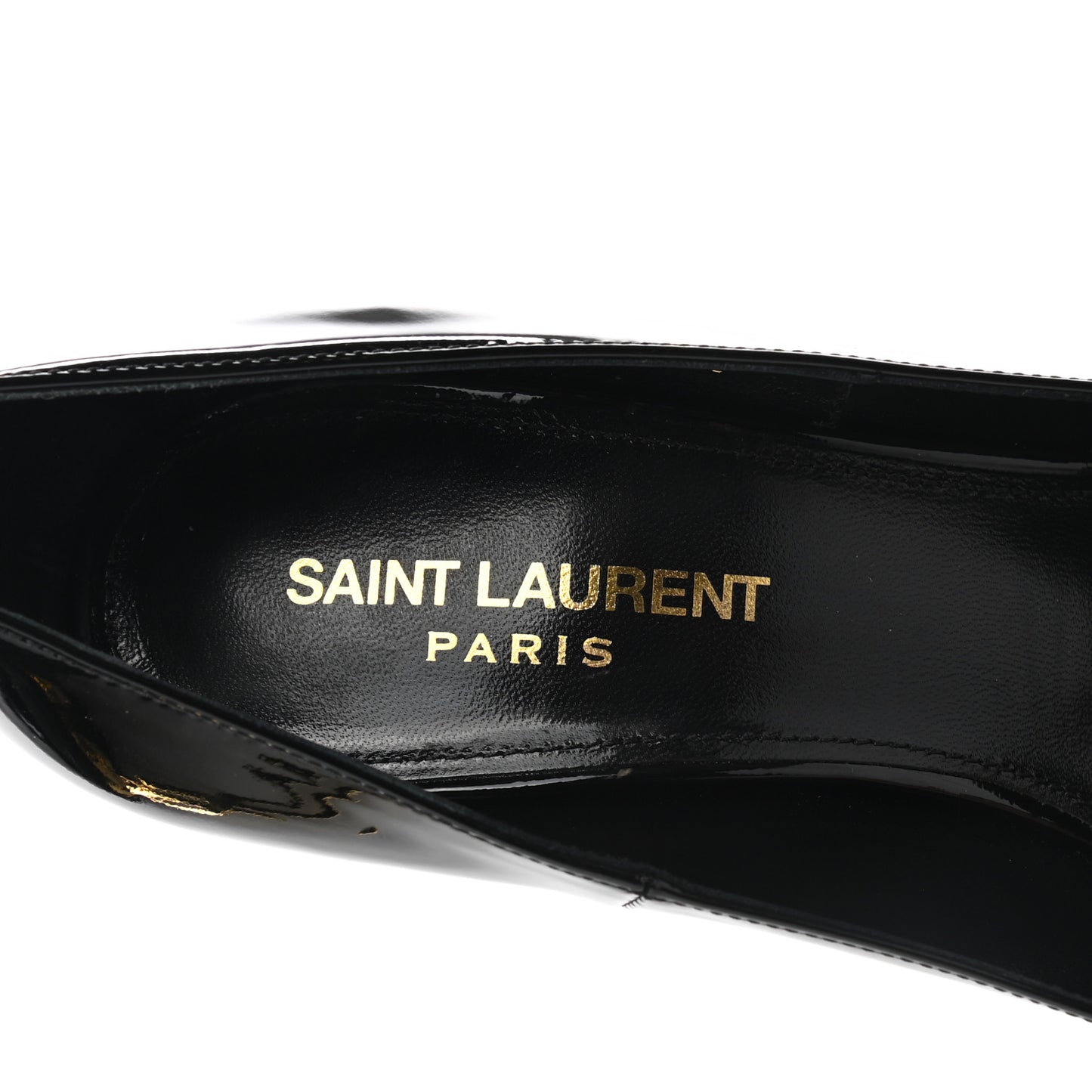 Patent Opyum 110 Pumps 36.5 Black Gold