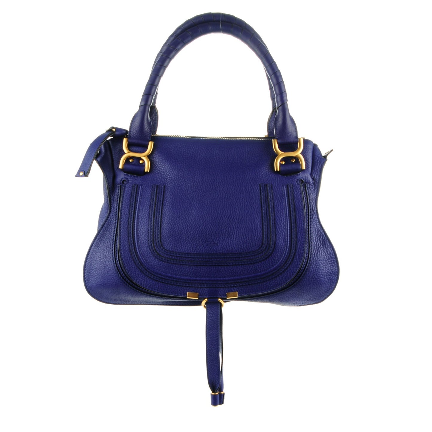 Calfskin Medium Marcie Satchel Sea Water