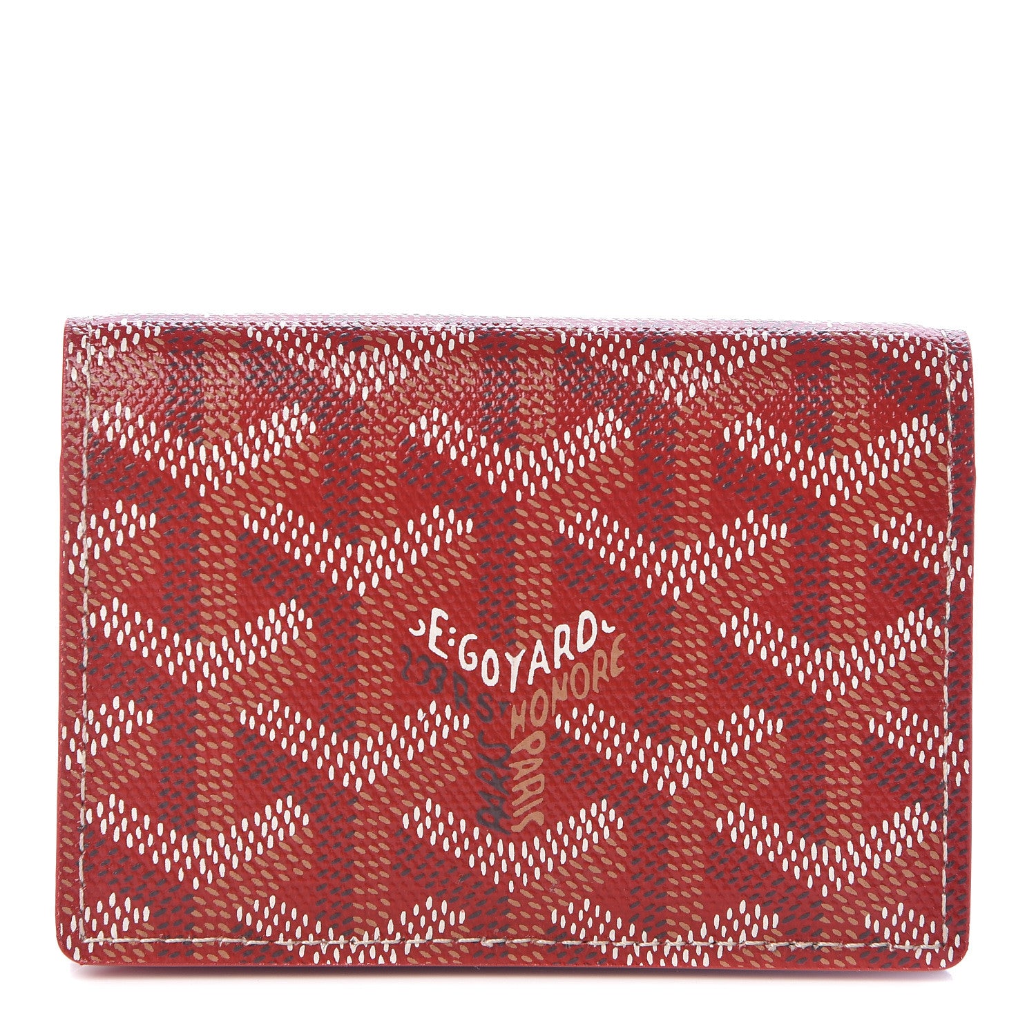 Goyard Goyardine Business Card Holder Red 1 of 6