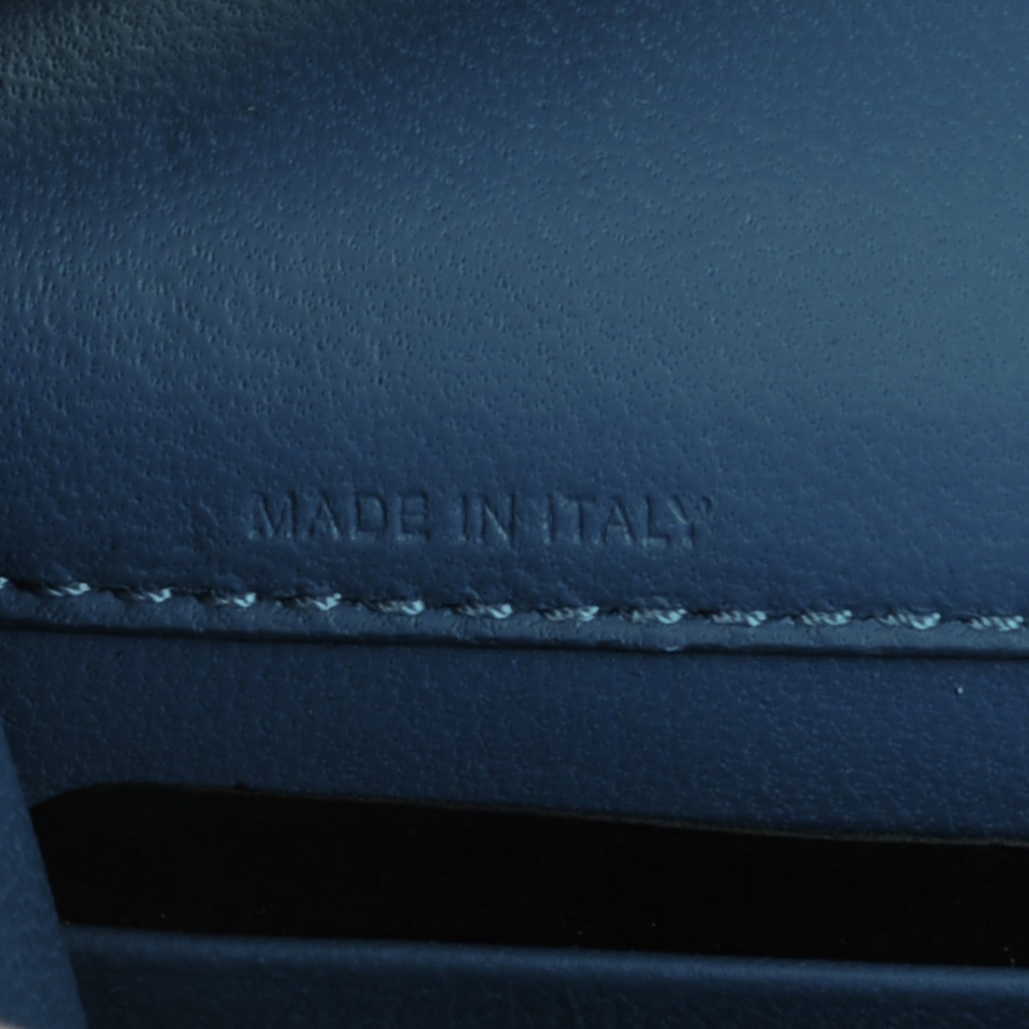 Sugar Goatskin Pandora Chain Wallet Medium Blue