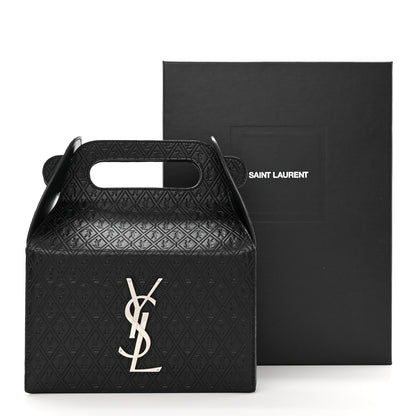 Saint Laurent Calfskin Monogram Take Away Box Black 11 of 11