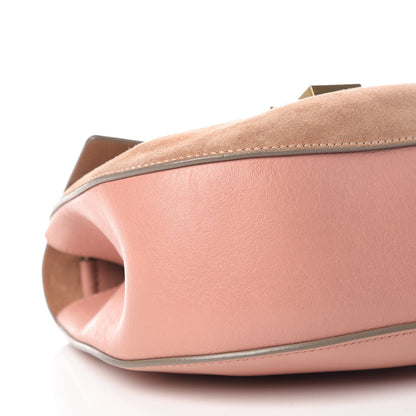 Chloe Suede Smooth Calfskin Drew Shoulder Bag Misty Rose 5 of 11