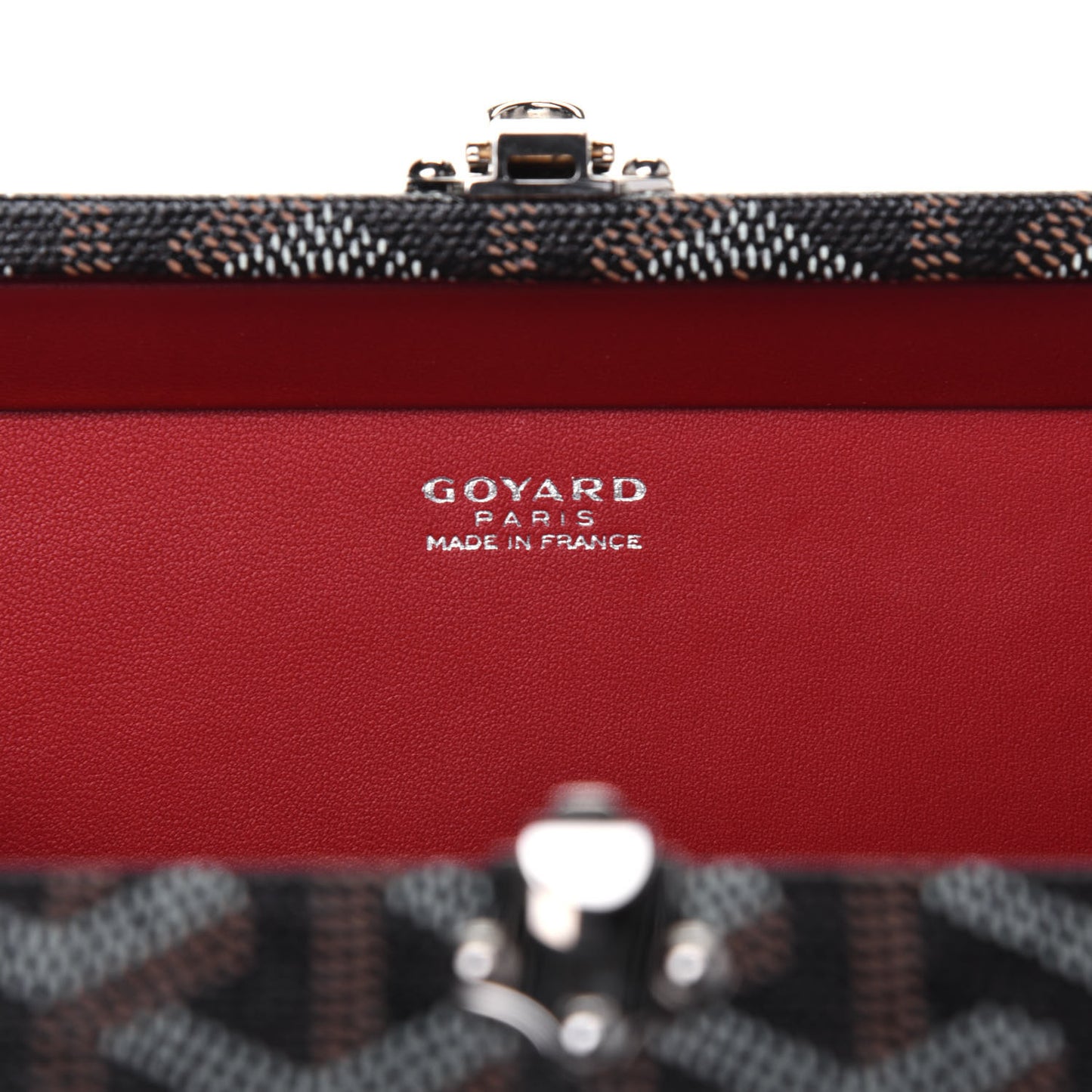 Goyardine Minaudiere Trunk Bag Black