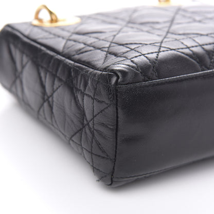 Christian Dior Lambskin Cannage Mini Lady Dior Black 8 of 13