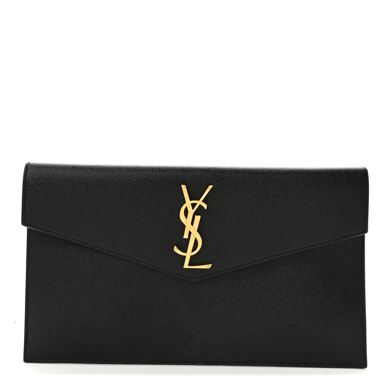 Saint Laurent Grain De Poudre Uptown Pouch Black 1 of 8
