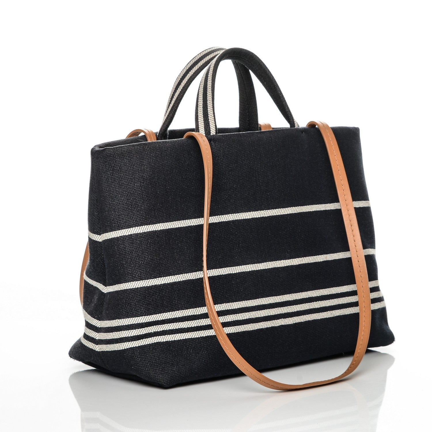 Chanel Denim Large Shopping Tote Black 3 of 7