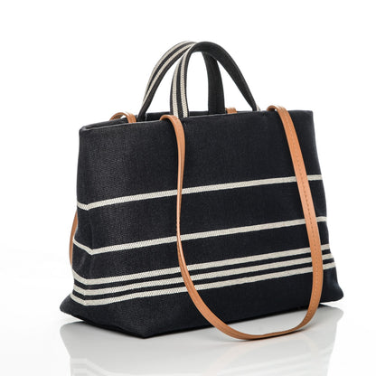 Chanel Denim Large Shopping Tote Black 3 of 7