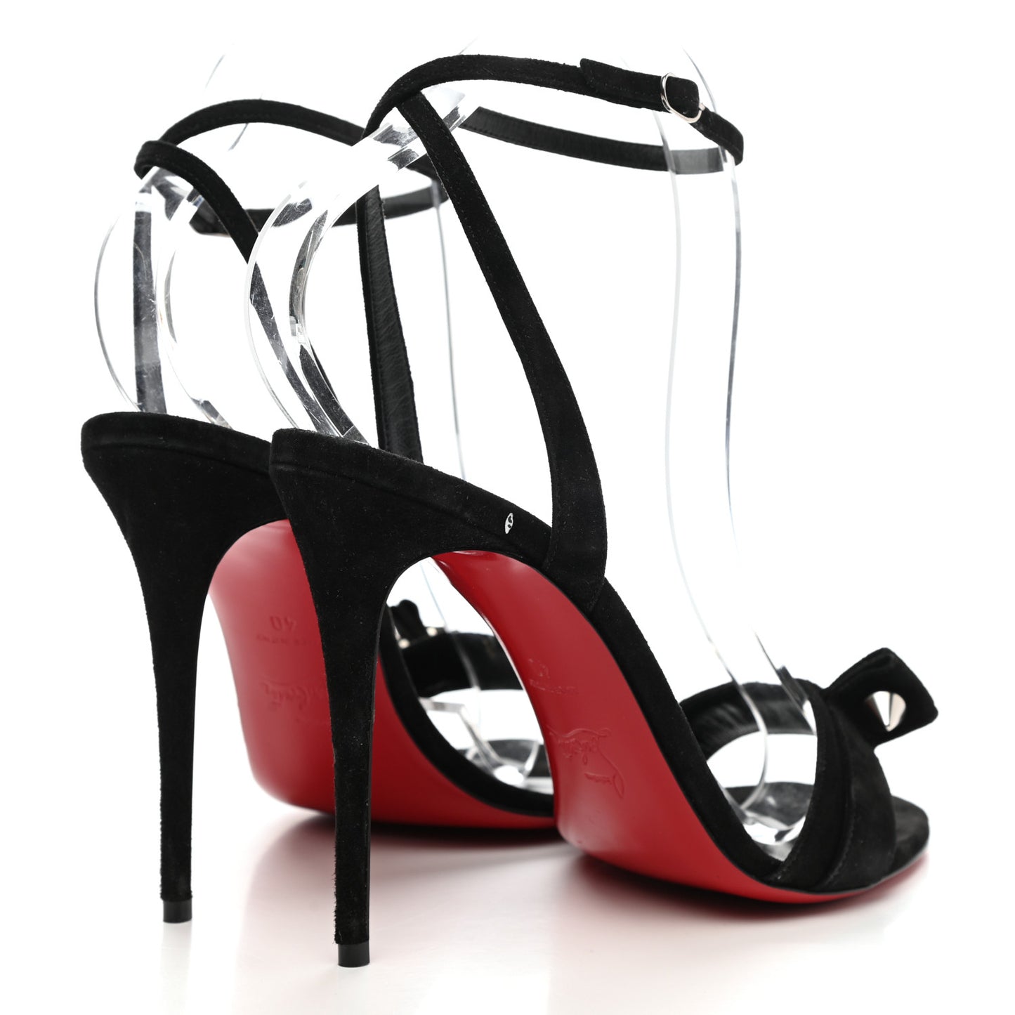 Veau Velours Umberta 100 Sandals 40 Black