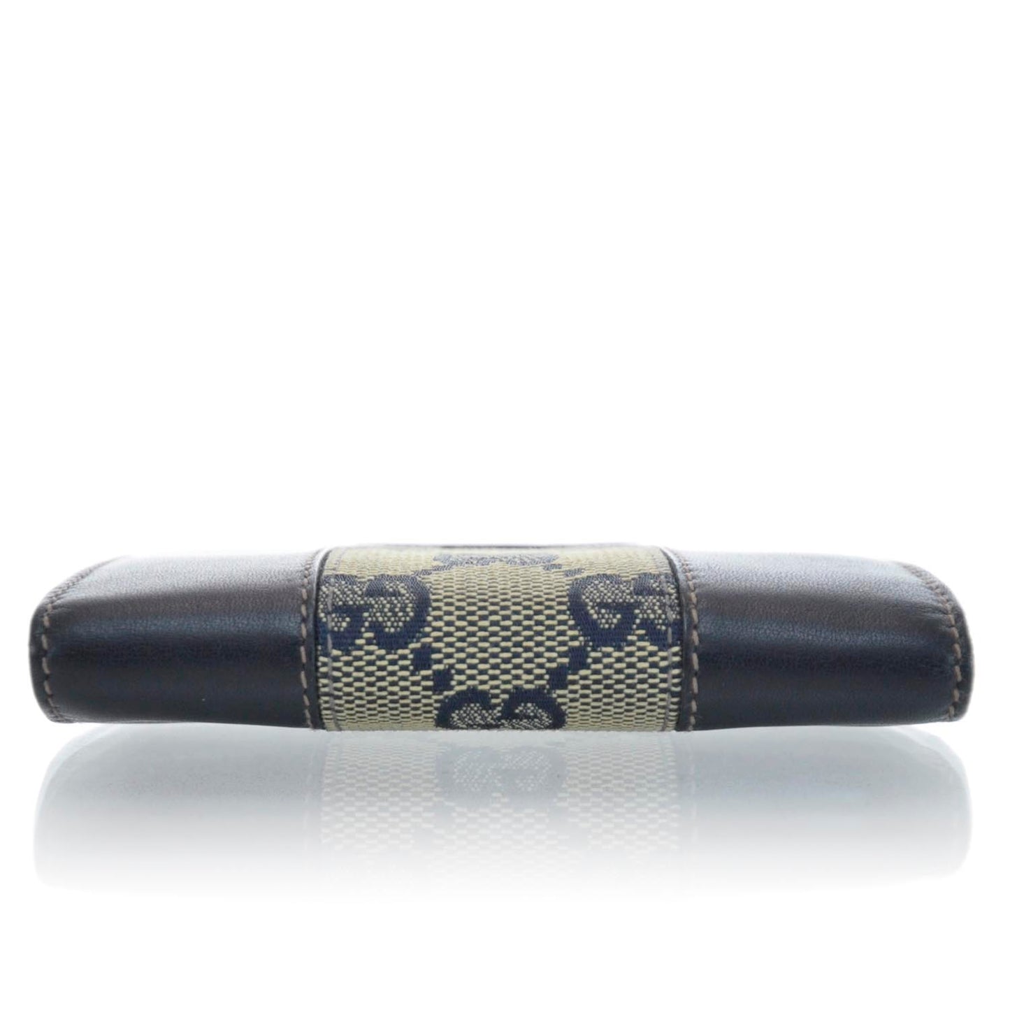 Monogram Web Compact Wallet Navy