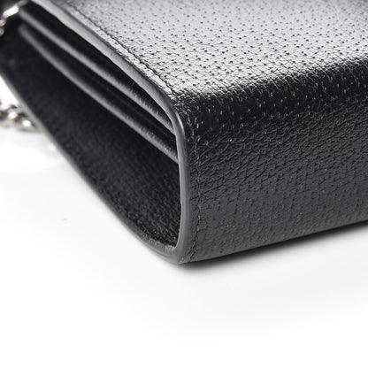 Gucci Calfskin Web Mini Dionysus Chain Wallet Black 8 of 10