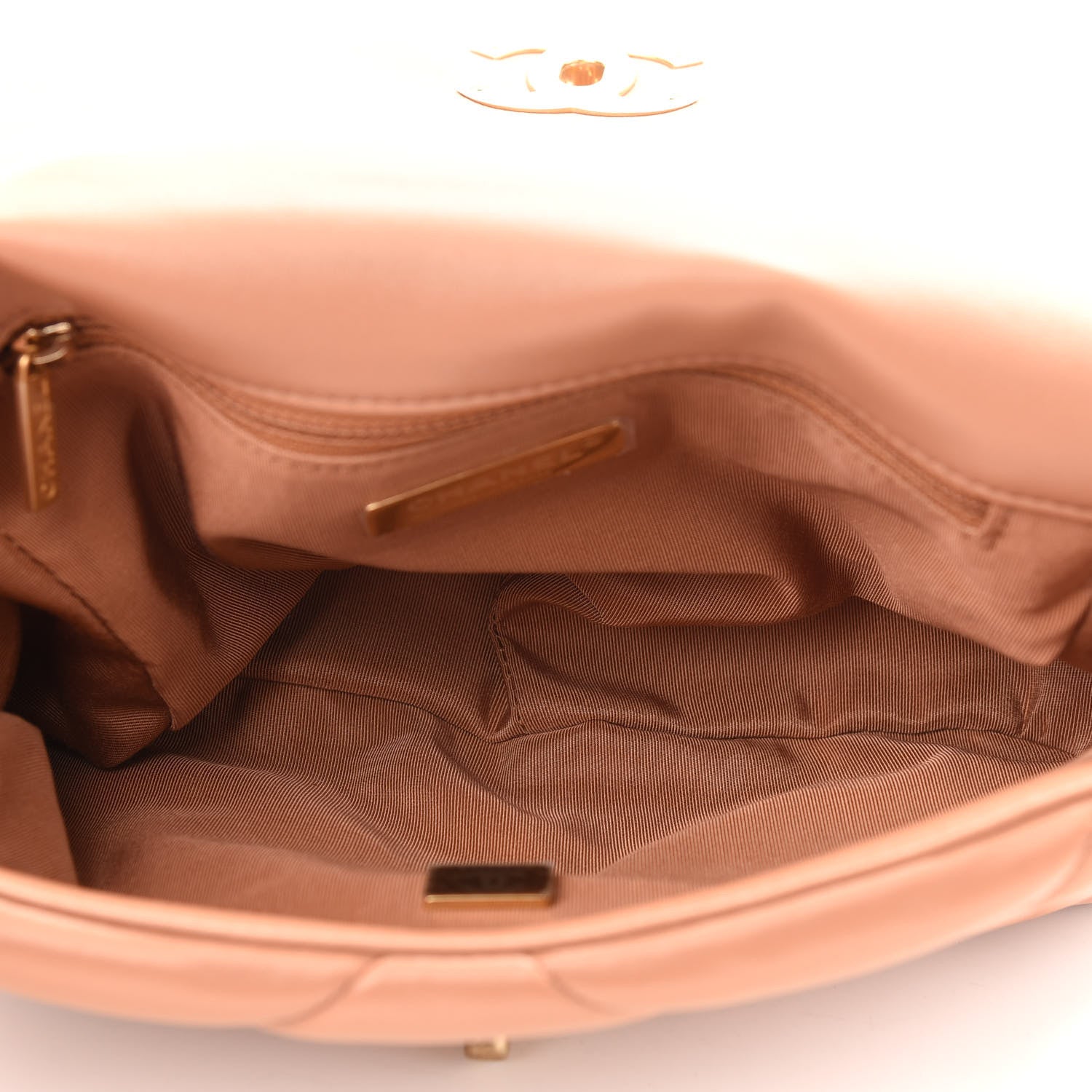 Chanel Lambskin Quilted Medium Chanel 19 Flap Brown 5 of 9