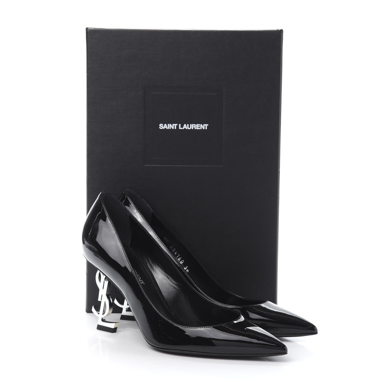 Saint Laurent Patent Opyum 85 Pumps 36.5 Black 11 of 11