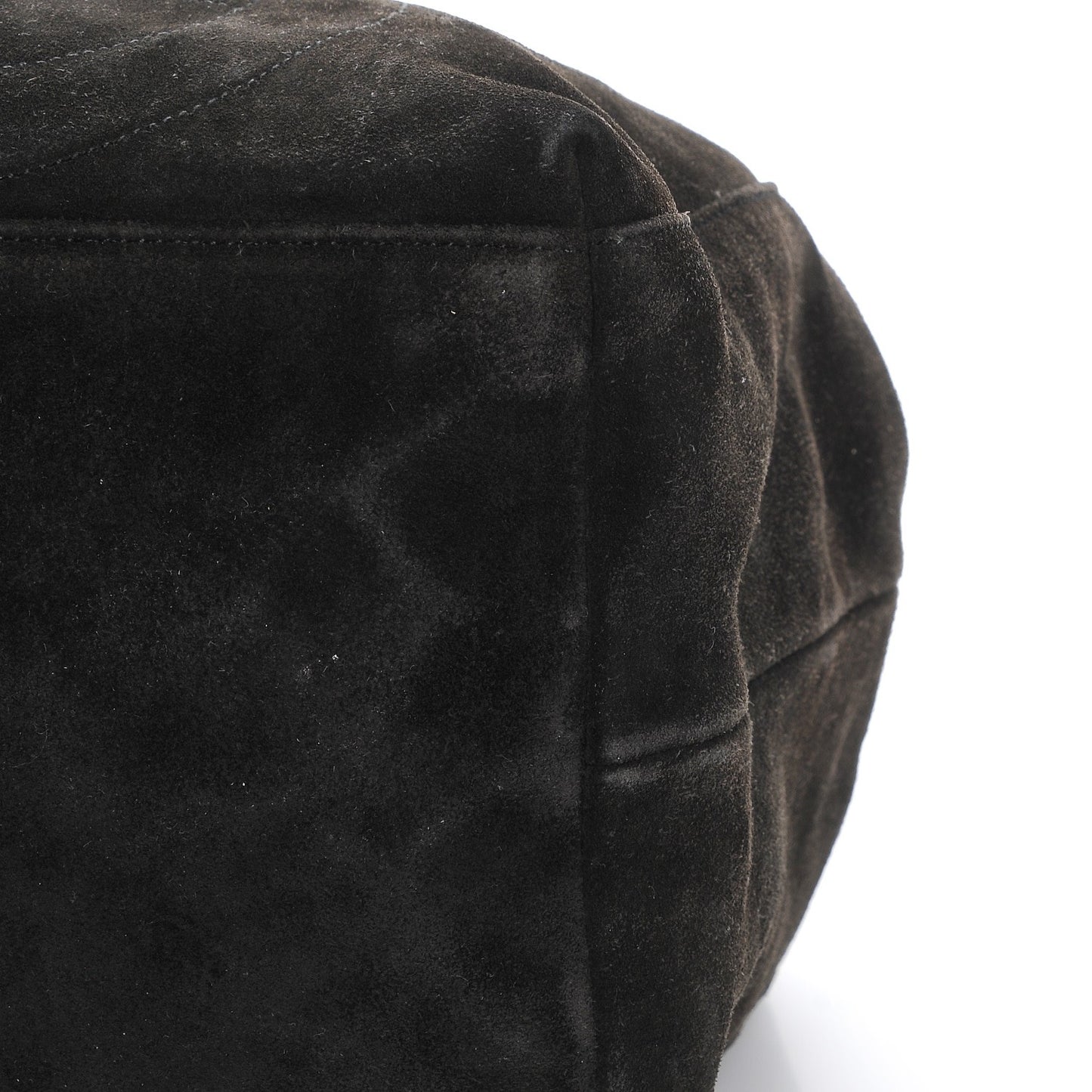 Suede CC Tassel Shoulder Bag Black