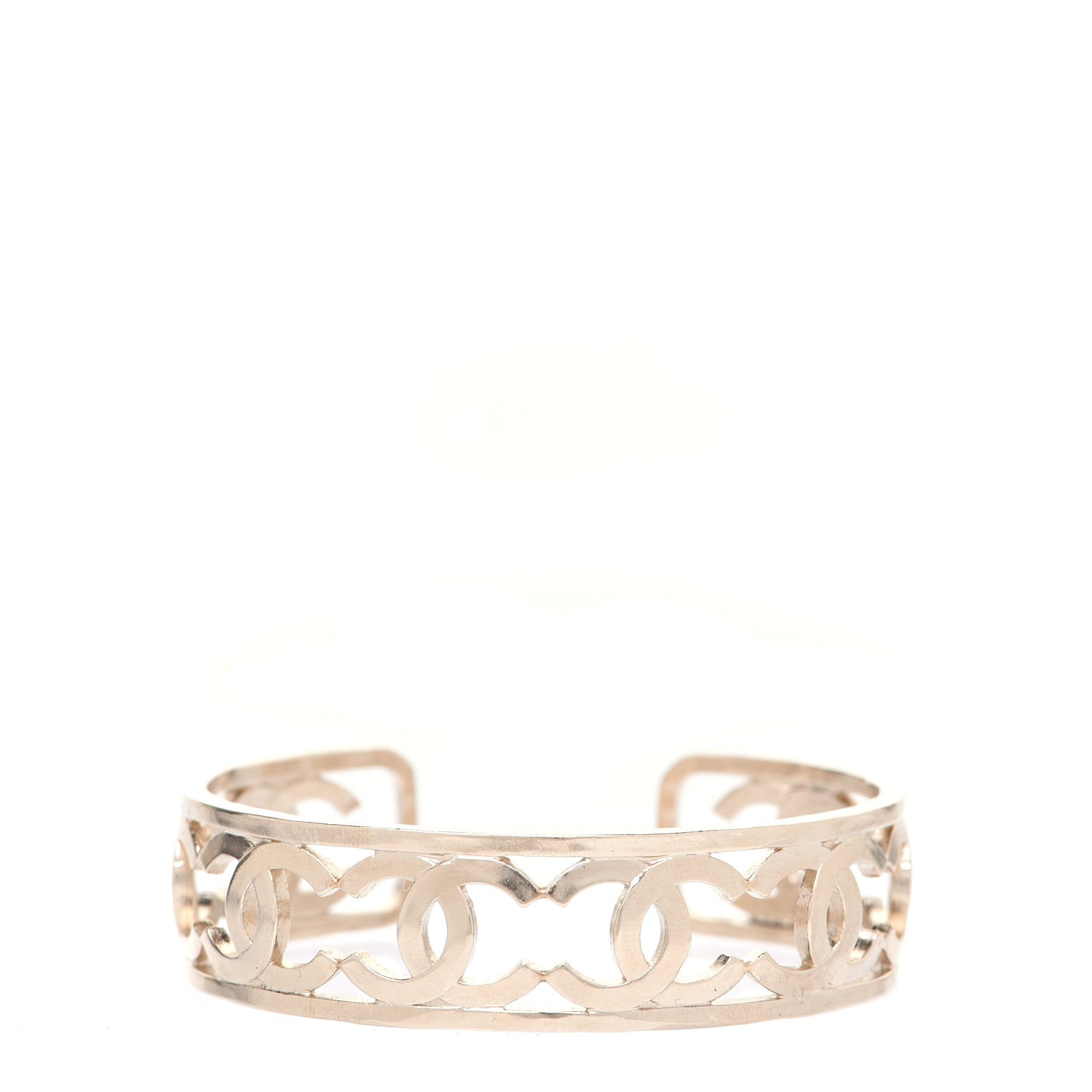 Chanel Metal Logo CC Cuff Gold 1 of 5
