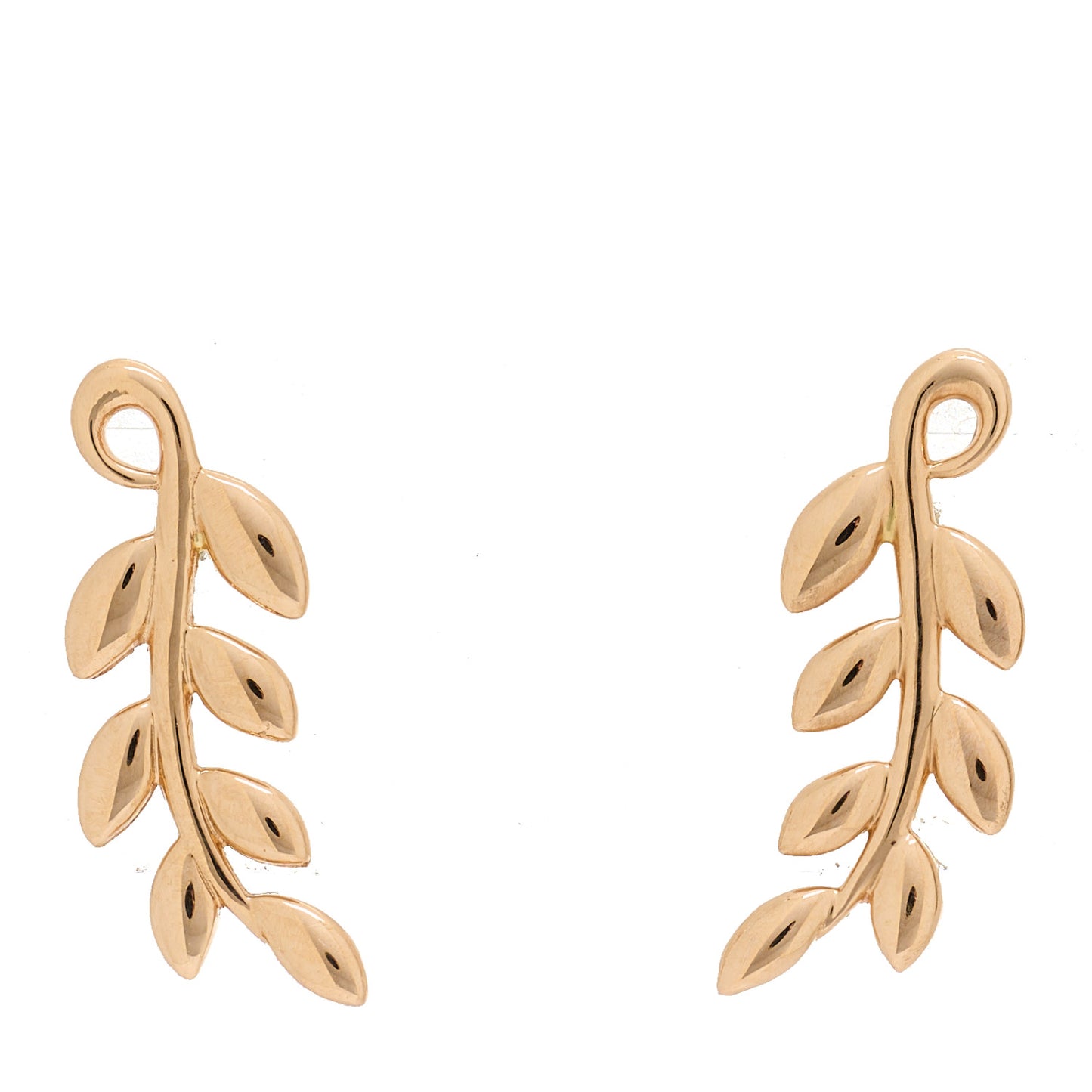 18K Rose Gold Paloma Picasso Olive Leaf Climber Earrings