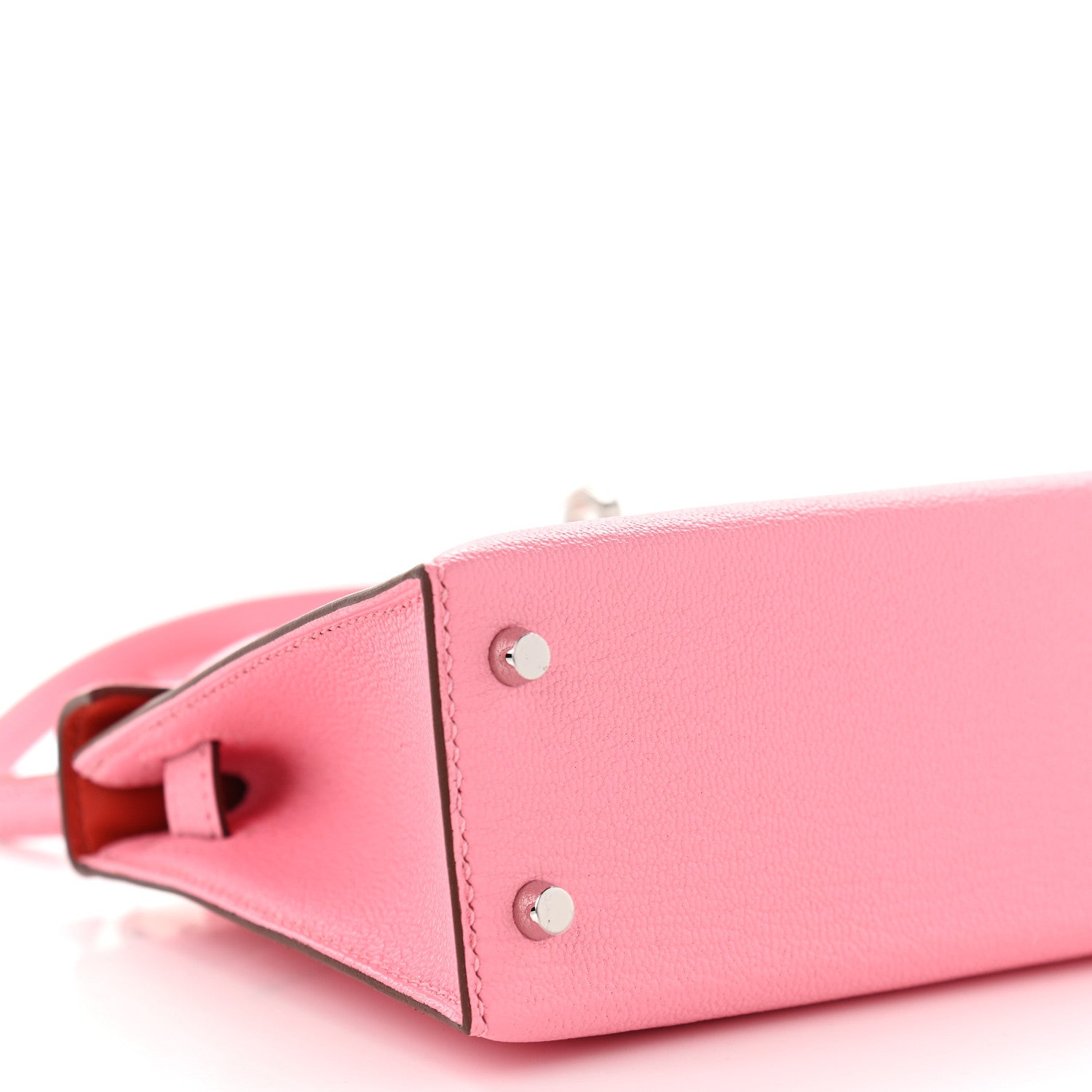 Hermes Chevre Mysore Verso Mini Kelly Sellier 20 Rose Confetti Sanguine 7 of 8