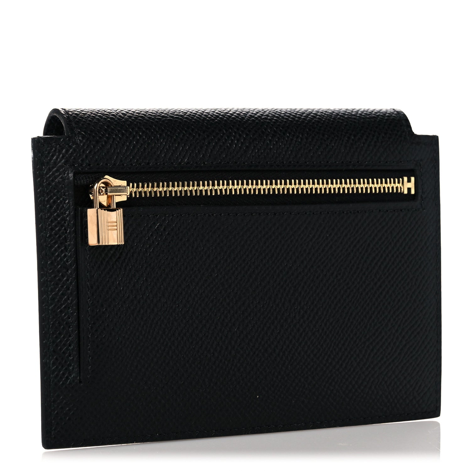 Hermes Epsom Kelly Pocket Compact Wallet Black 3 of 8