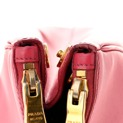 Prada Saffiano Medium Galleria Double Zip Tote Peonia 11 of 15