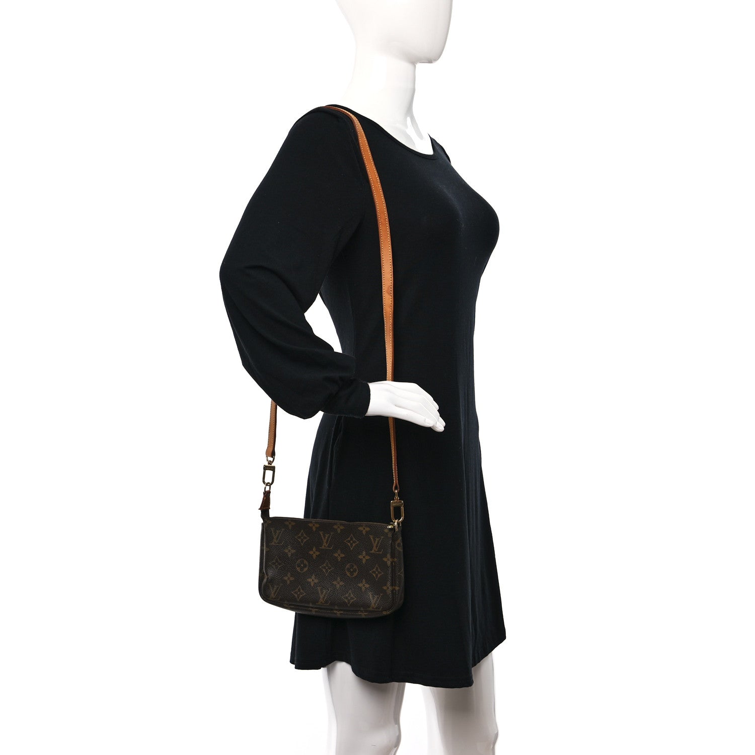 Louis Vuitton Monogram Accessories Pochette Long Strap 2 of 12