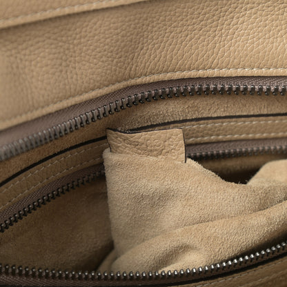 Celine Drummed Calfskin Mini Luggage Dune 7 of 13