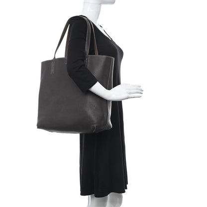 Hermes Taurillon Clemence Double Sens 36 Reversible Tote Etoupe Etain 2 of 23