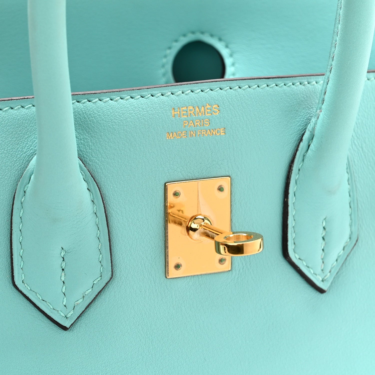 Hermes Swift Birkin 25 Bleu Atoll 6 of 12