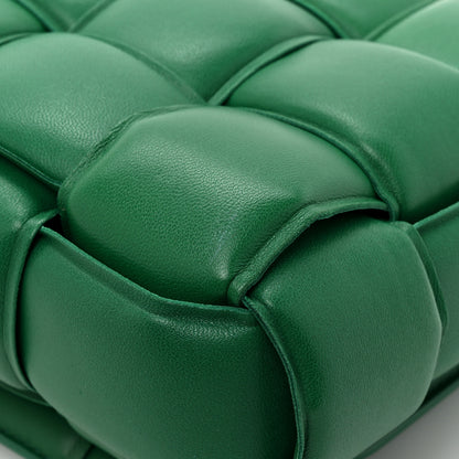 Bottega Veneta Lambskin Maxi Intreccio Padded Chain Cassette Crossbody Bag Racing Green 12 of 12