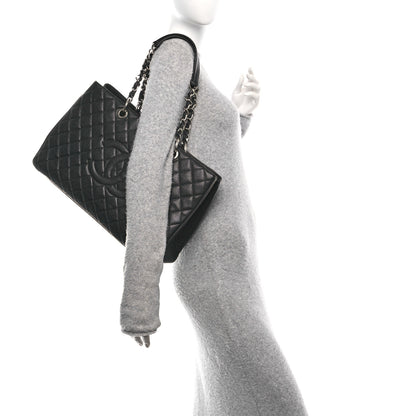 Chanel Caviar Quilted XL Grand Shopping Tote GST Black 2 of 10