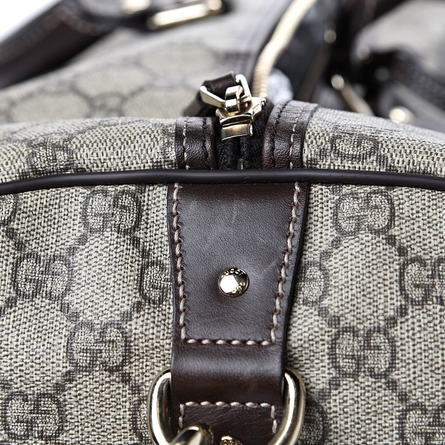 Gucci GG Plus Monogram Large Carry On Duffle Bag Brown 16 of 16