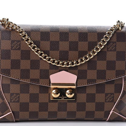 Louis Vuitton Damier Ebene Caissa Clutch Rose Ballerine 7 of 10