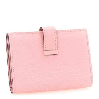 Hermes Chevre Mysore Bearn Card Holder Wallet Rose Sakura 3 of 10