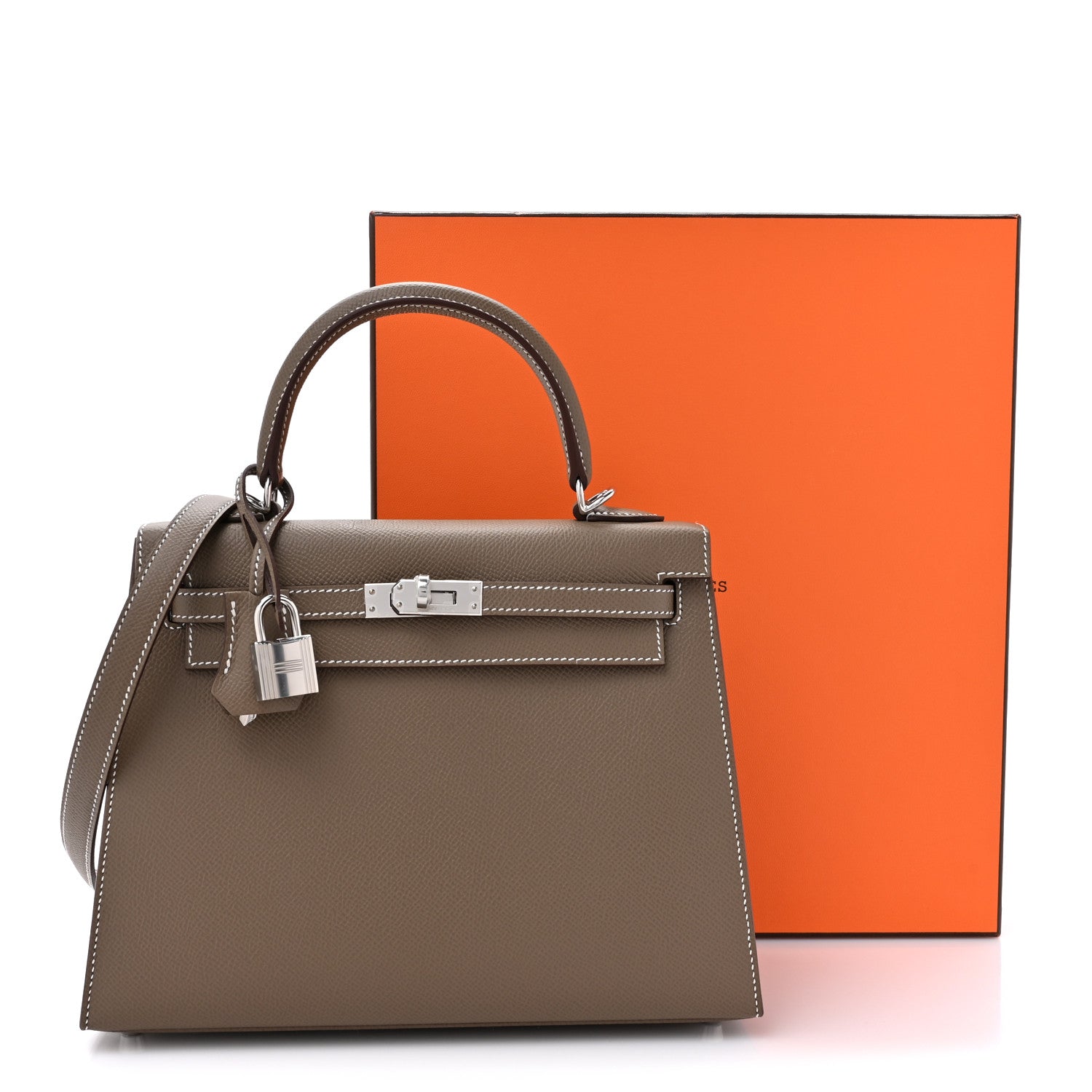 Hermes Epsom Kelly Sellier 25 Etoupe 11 of 11