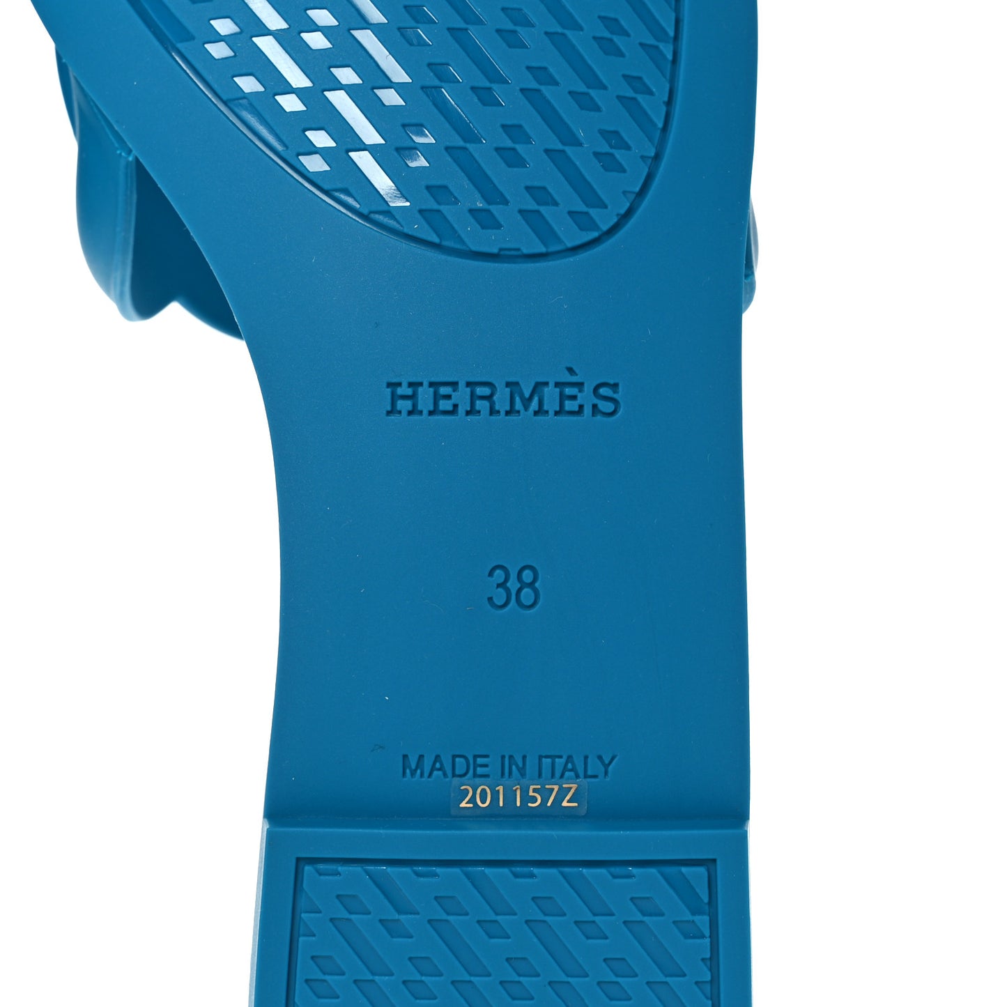 Rubber Aloha Sandals 38 Bleu Vif