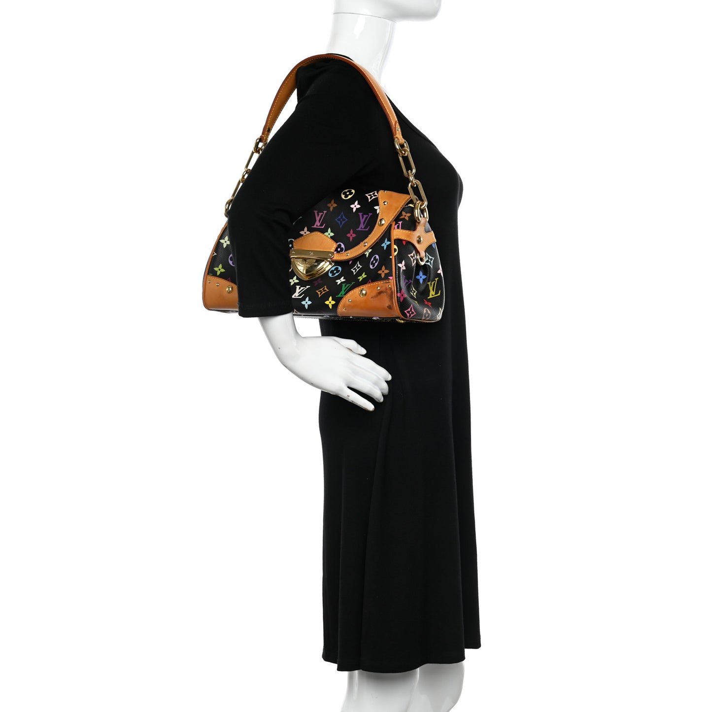 Monogram Multicolor Beverly MM Black