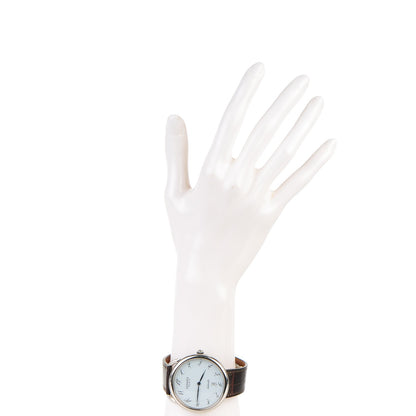 Hermes Stainless Steel Alligator 41mm Arceau Automatic Watch Havane 2 of 10