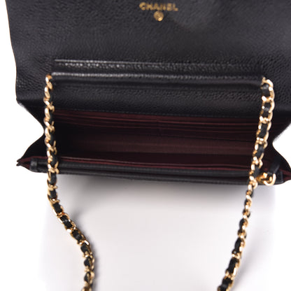 Chanel Caviar Quilted Wallet On Chain WOC Black 7 of 11