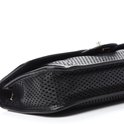 Chanel Perforated Calfskin Large Up In The Air Flap Black 6 of 10