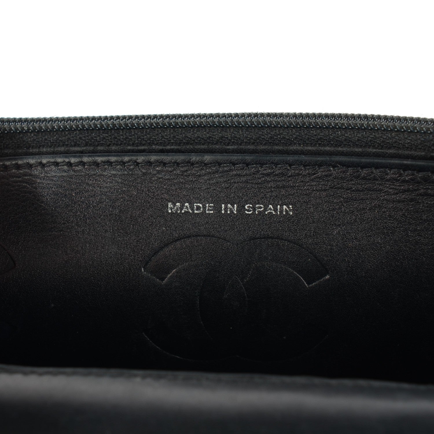 Chanel Calfskin Quilted Cambon Wallet On Chain WOC Black 15 of 16