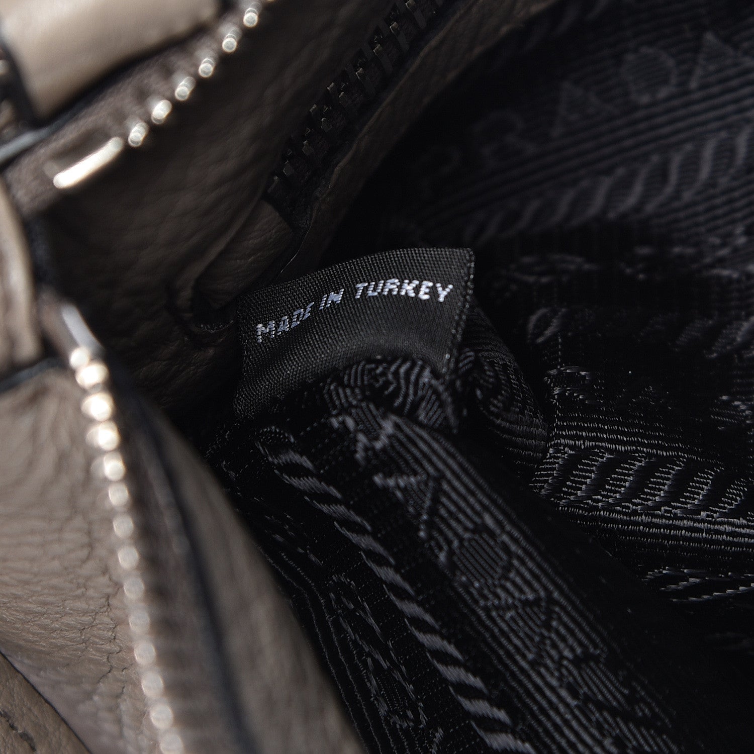 Prada Vitello Phenix Double Zip Crossbody Bag Argilla 8 of 12