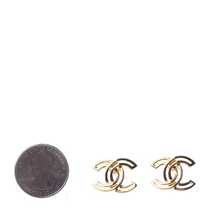Chanel Metal Obazine CC Earrings Gold 2 of 4