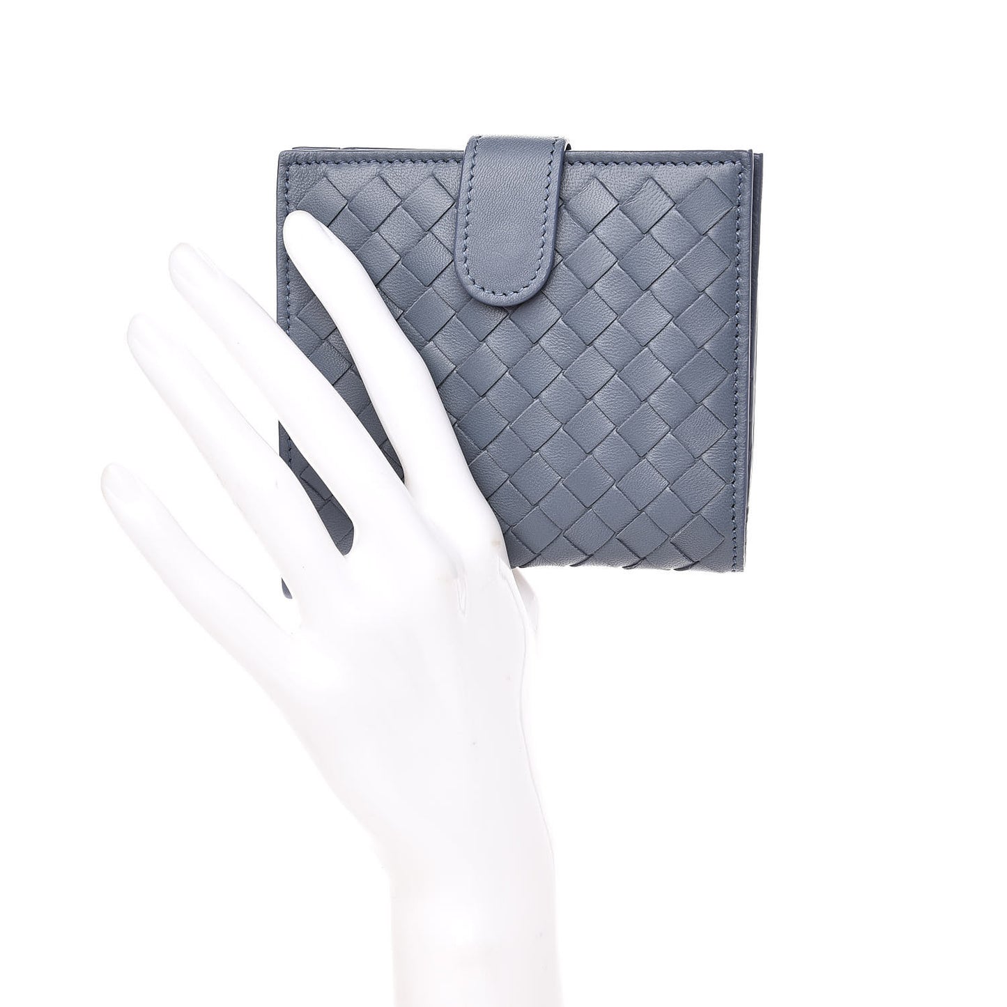 Nappa Intrecciato French Flap Wallet Krim