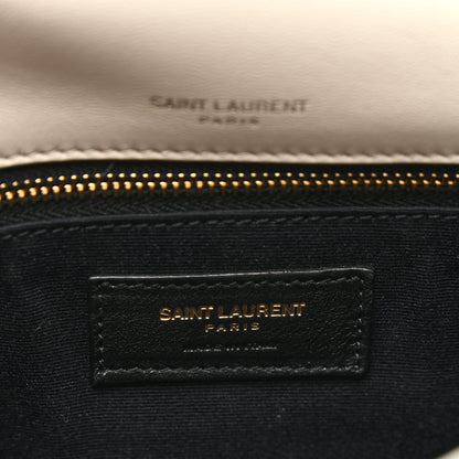 Saint Laurent Lambskin Matelasse Monogram Medium Niki Chain Satchel Crema Soft 6 of 11